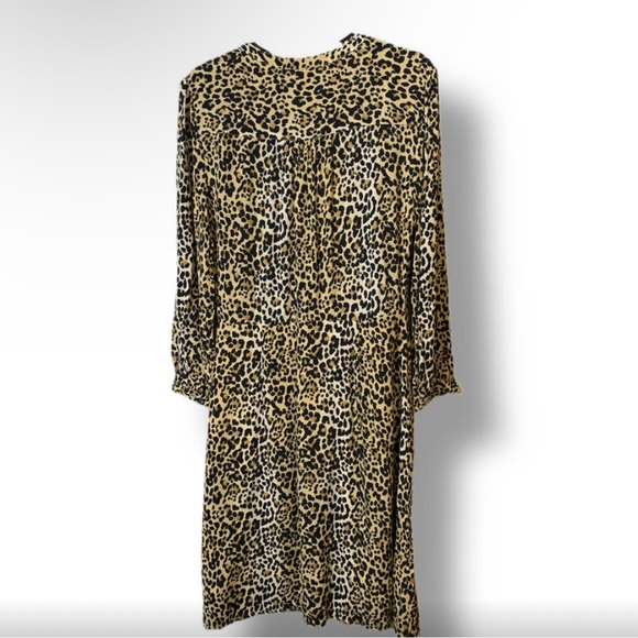 NWT GAP Leopard Print snap up shift dress -  10 T - Picture 3 of 9
